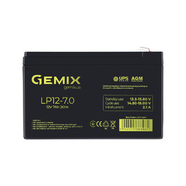 Аккумуляторные батареи Аккумуляторная батарея Gemix LP12-7.0 Чорний